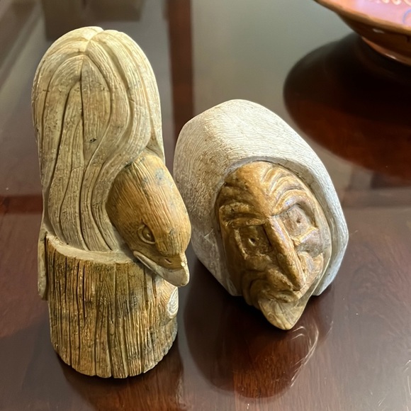 Original Leroy Hill  # 202 & Danelle Sandy stone sculptures. They are friends - Picture 2 of 16